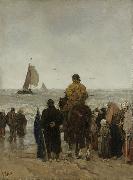 Jacob Maris Arrival of the Boats oil painting